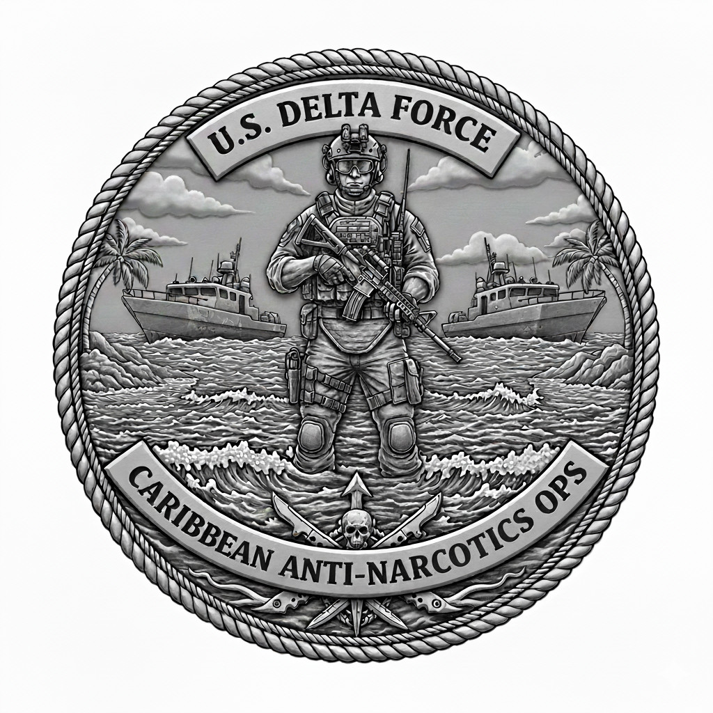 US Delta Force Spec Ops Warfare Anti-Narcotics Veteran Gift 4\