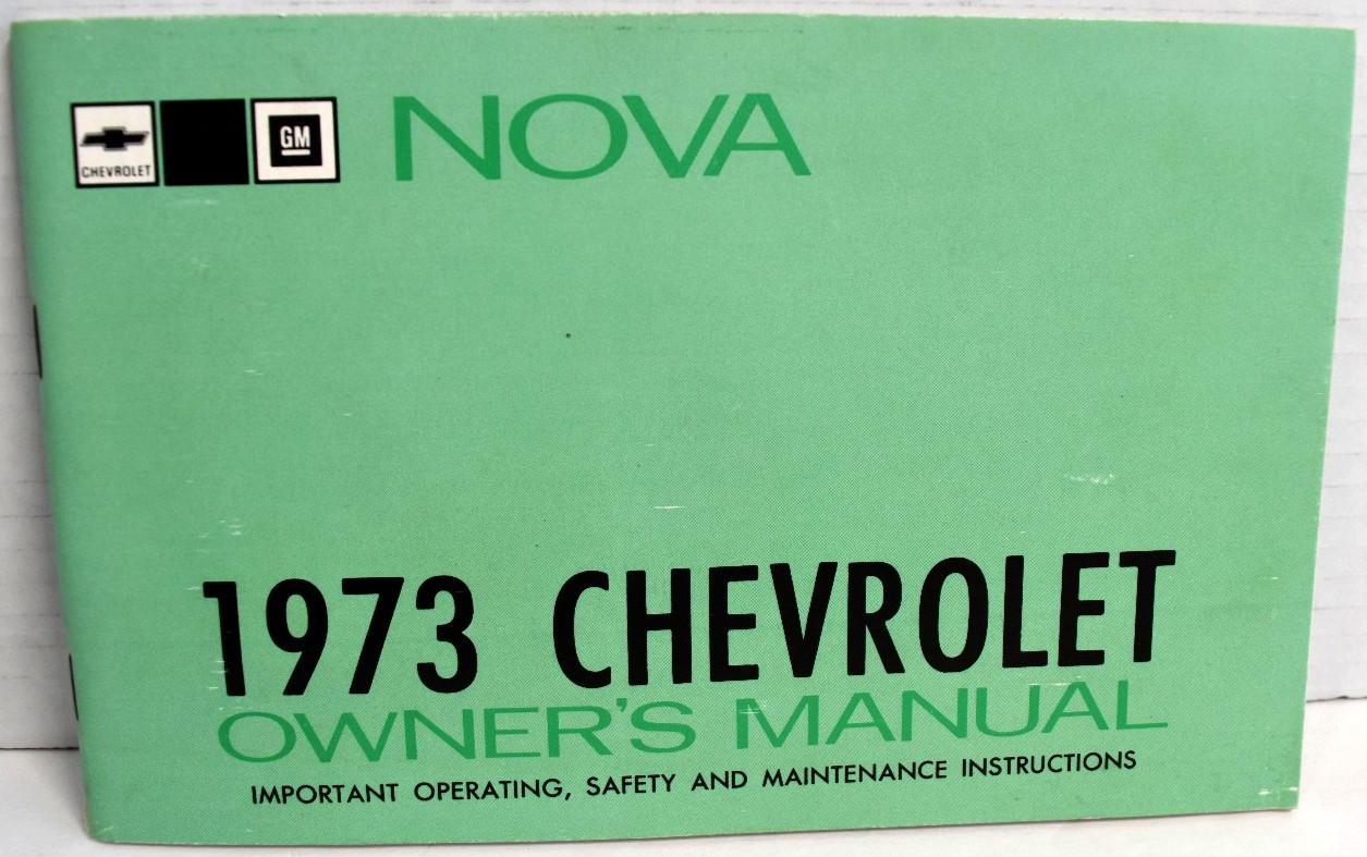 1973 Chevy Nova Owner's Manual Original OEM *MINT*