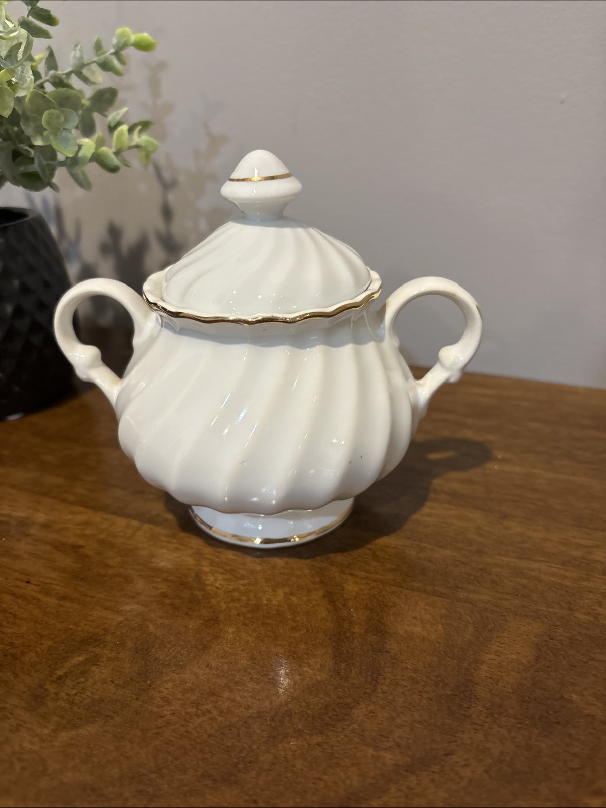 Vintage Fine Porcelain Sugar Bowl