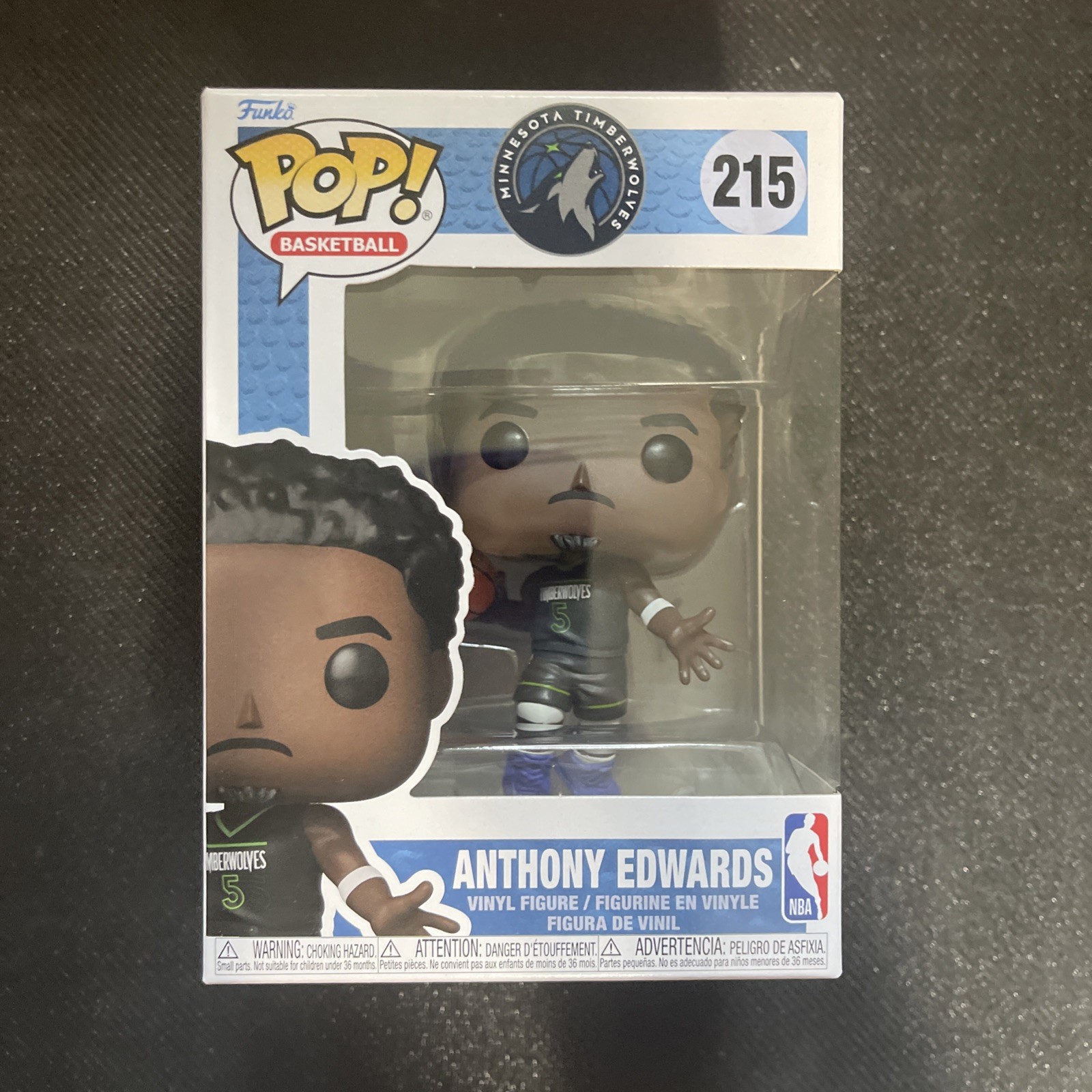 Funko Pop Vinyl: Anthony Edwards #215 Minnesota Timberwolves Funko Pop Vinyl: Anthony Edwards #215 Minnesota Timberwolves
