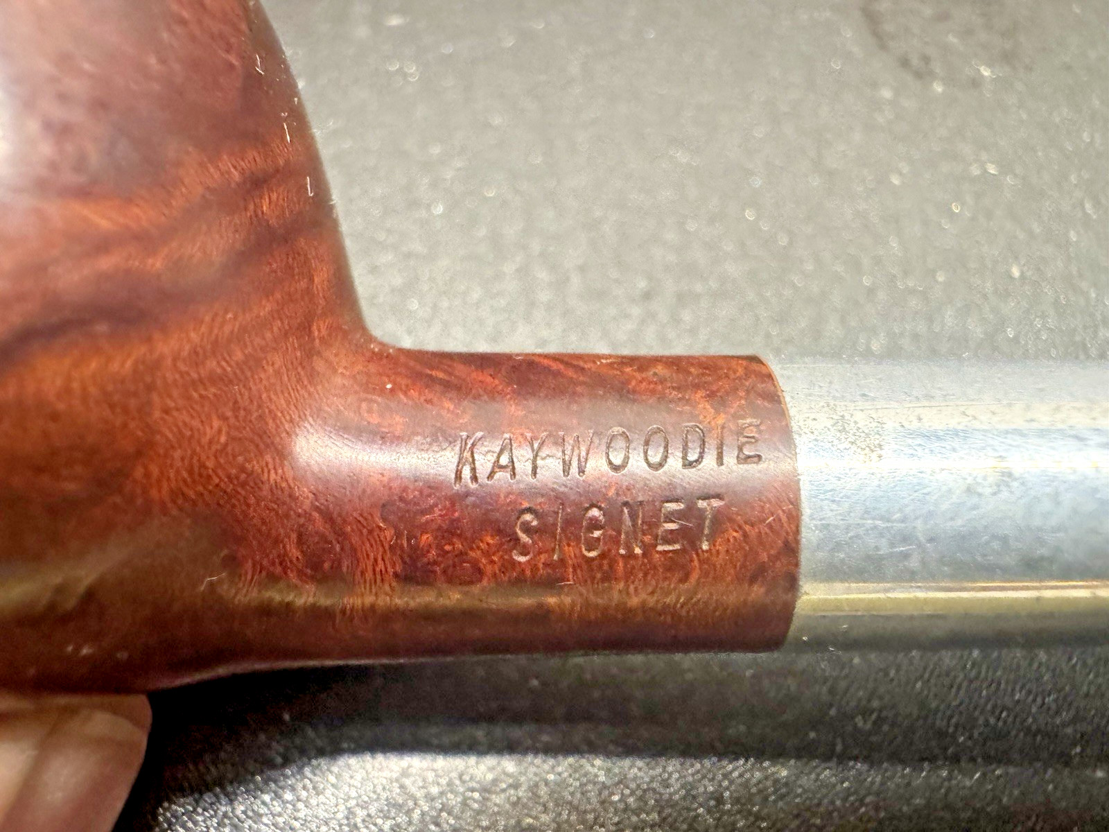 Vintage Kaywoodie Signet Briar Smoking Pipe Shape 9 Smooth Straight Estate Pipe