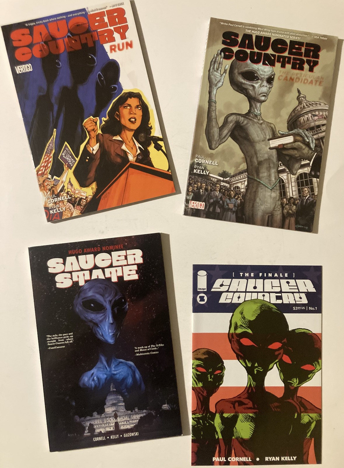 Saucer Country Vol 1 2 (2012 Vertigo) Saucer State Vol 1 (2018 IDW) Finale Set