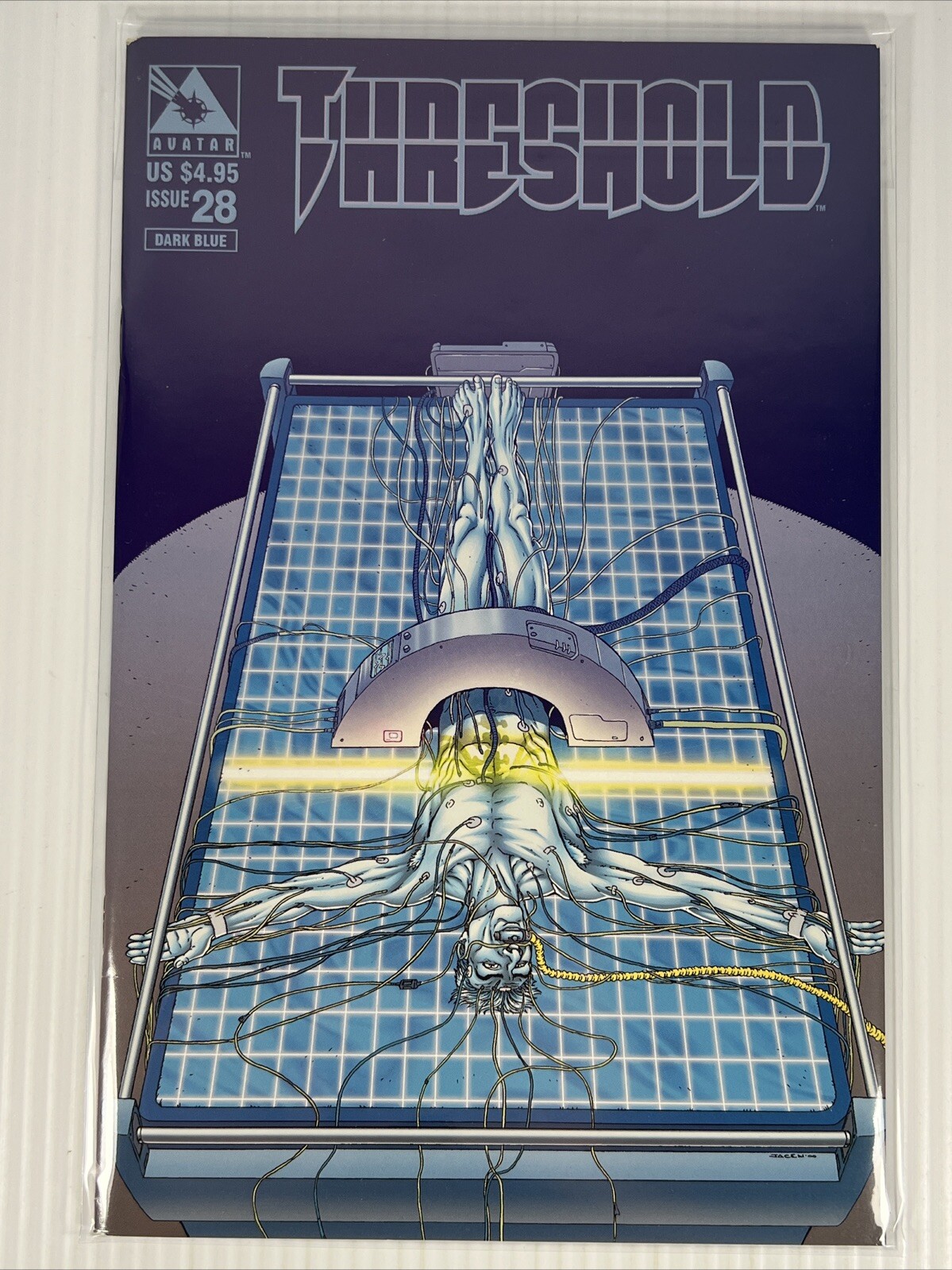 Threshold #28 Dark Blue Cover Warren Ellis Avatar Press 2000 Mature Readers