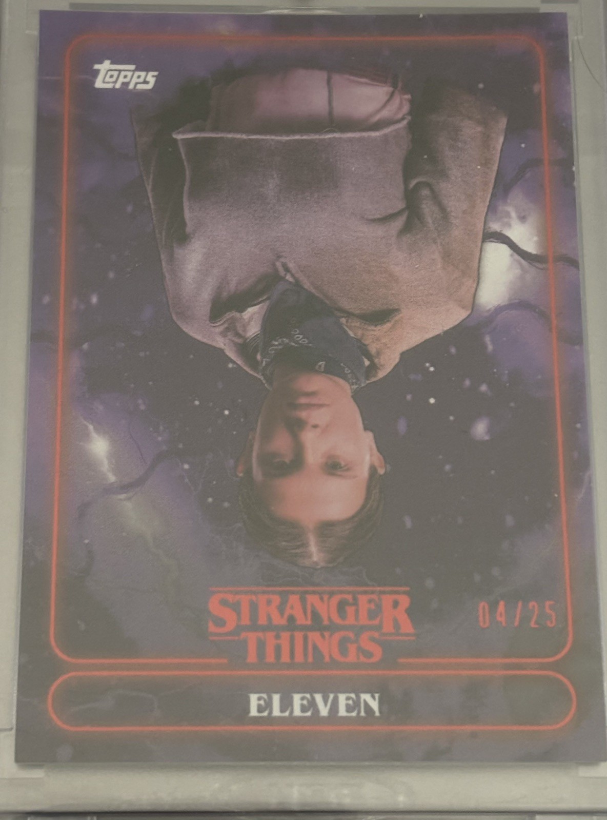 2025 Topps Stranger Things Eleven Purple Upside Down Trading Card RARE