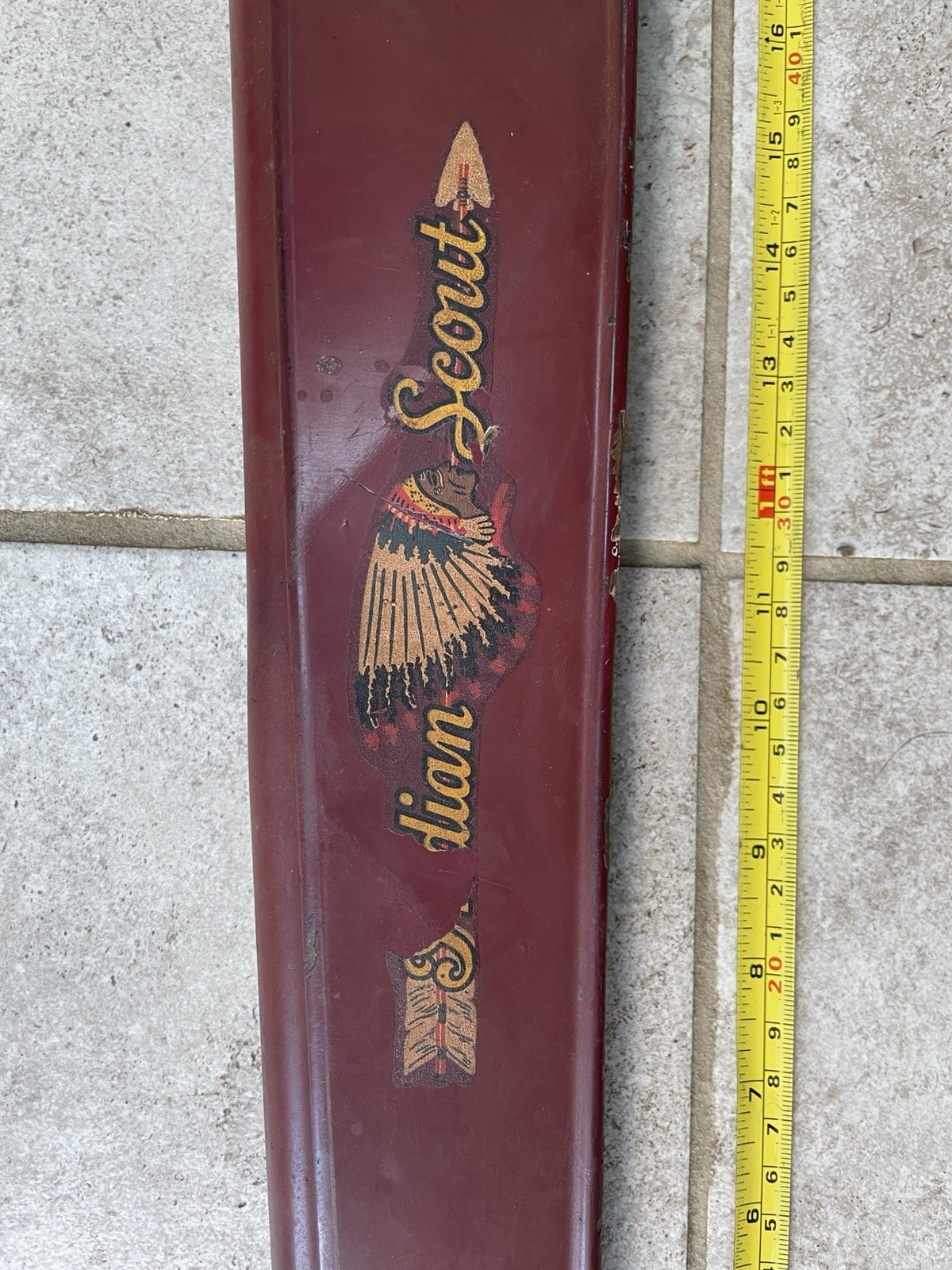 Antique Indian Scout Bicycle Chain Guard Rare