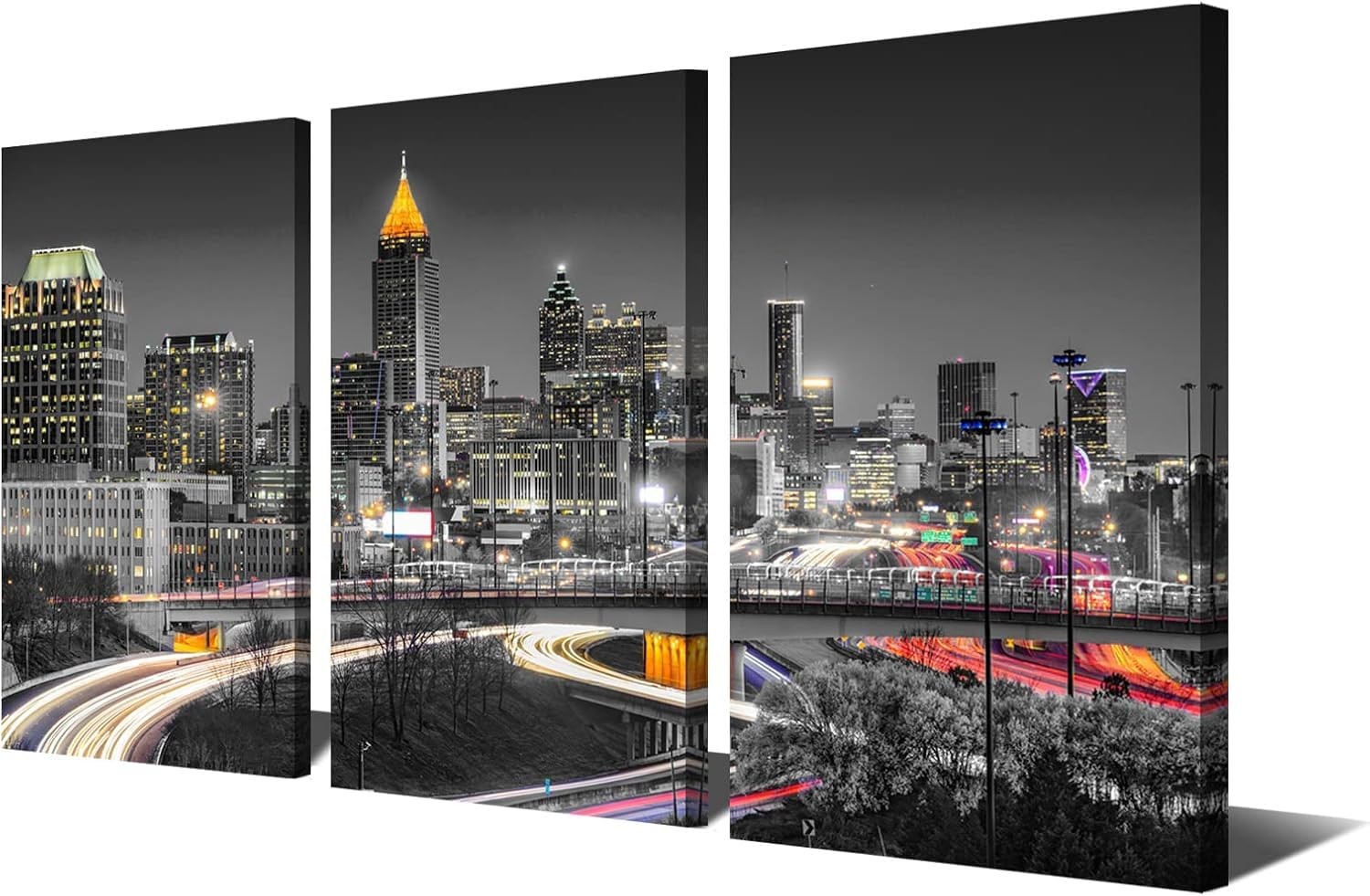 Arnlrdya Atlanta Skyline Wall Art Georgia Canvas Print Pictures Cityscape Arnlrdya Atlanta Skyline Wall Art Georgia Canvas Print Pictures Cityscape
