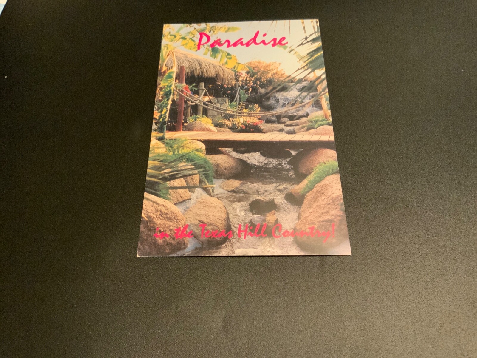Granite Shoals, Texas ~ Tropical Hideaway Hill Country Resort - Vintage Postcard
