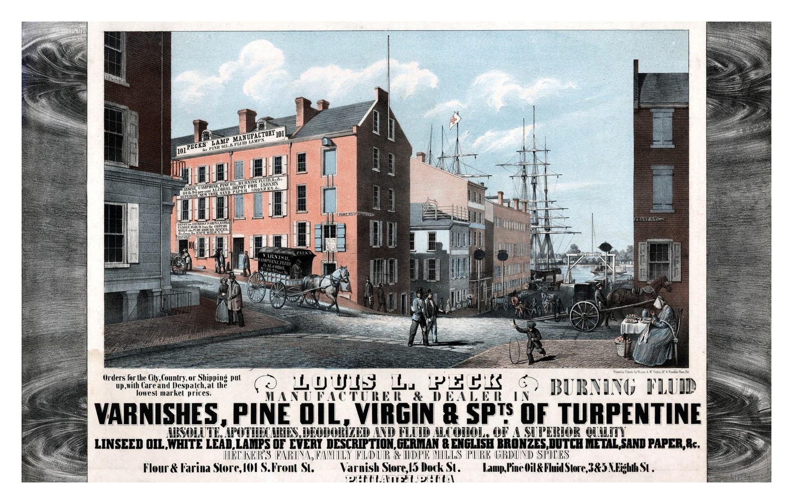 Philadelphia Front & Walnut Street Standard Postcard Philadelphia Front & Walnut Street Standard Postcard