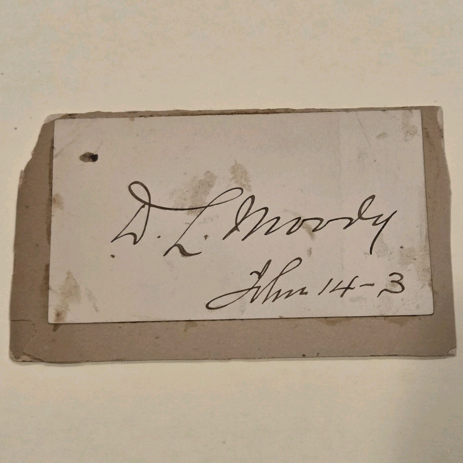 Rare Dwight L Moody Noah Porter Signed Autograph Auto Evangelist Yale President