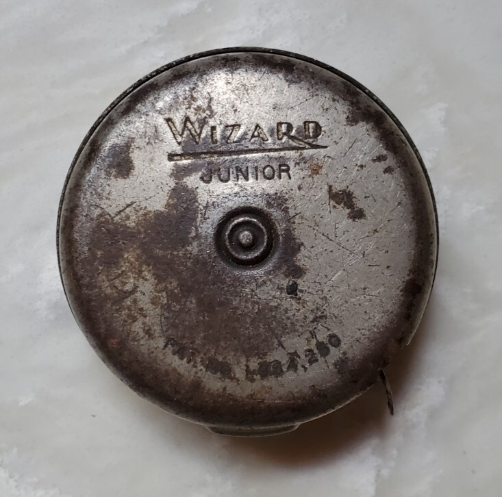 Vintage Lufkin Rule Co Wizard Junior Metal Tape Measure 1686 6 Ft USA Saginaw Mi