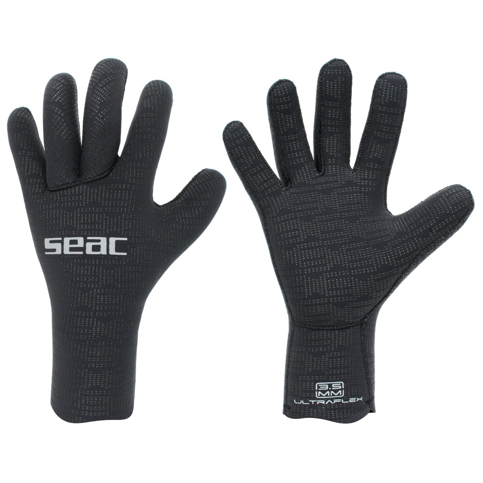 SEAC Ultraflex Diving Gloves Spearfishing & Freediving Neoprene, Black SEAC Ultraflex Diving Gloves Spearfishing & Freediving Neoprene, Black