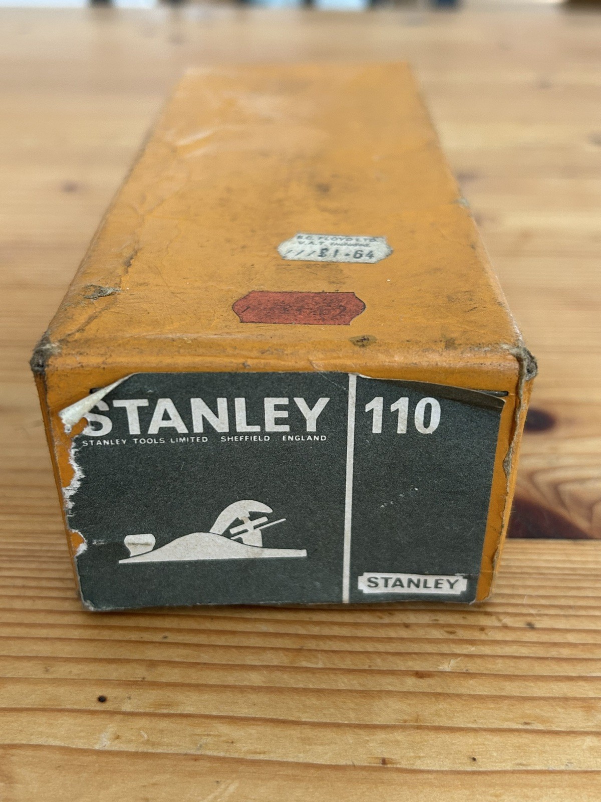 Vintage Stanley No 110 Block Plane Carpenters Tool Made in England Boxed
