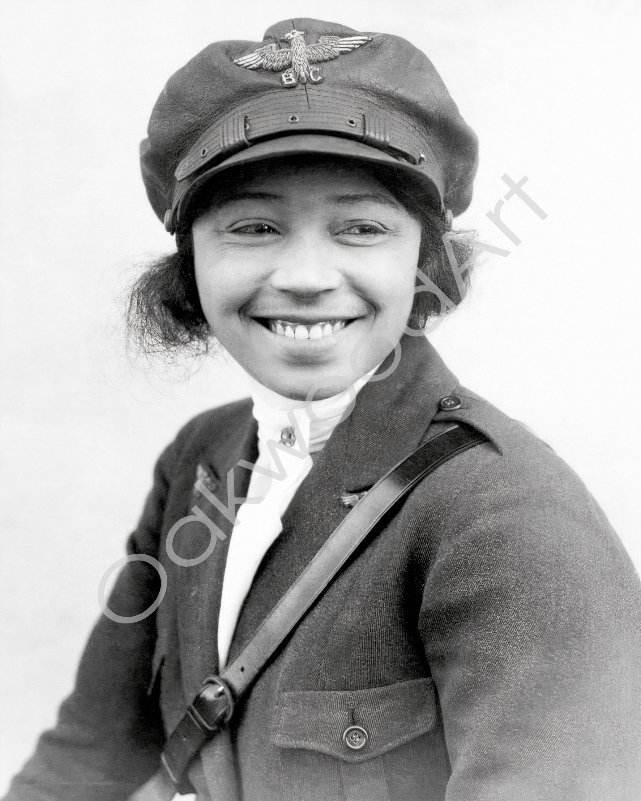 BESSIE COLEMAN c1923, First African American Pilot, Vintage Photo Reprint