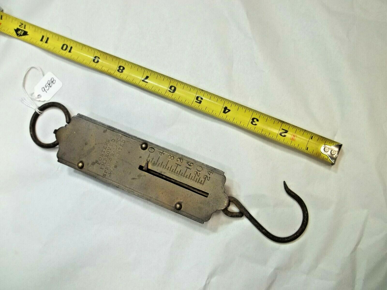 Scale, FOSTERS IMPROVED Vintage Spring Balance Scale, 0 - 24 lbs. Scale, FOSTERS IMPROVED Vintage Spring Balance Scale, 0 - 24 lbs.