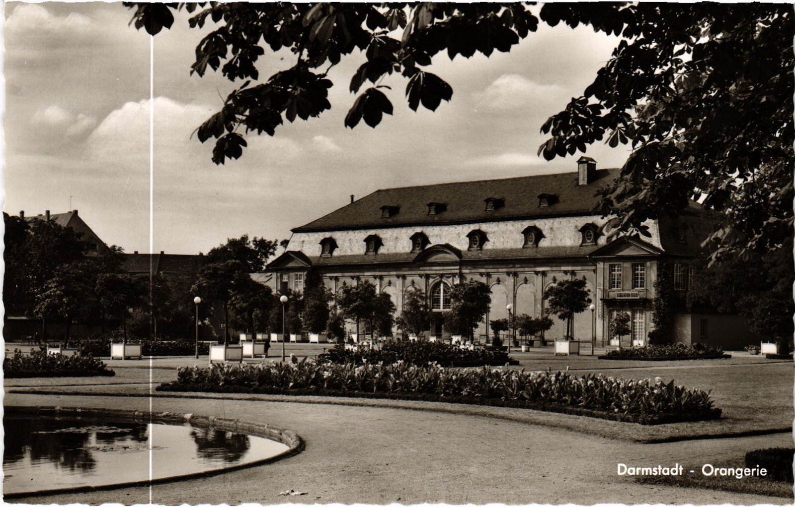 Old postcard AK DARMSTADT Orangery GERMANY (1416895)