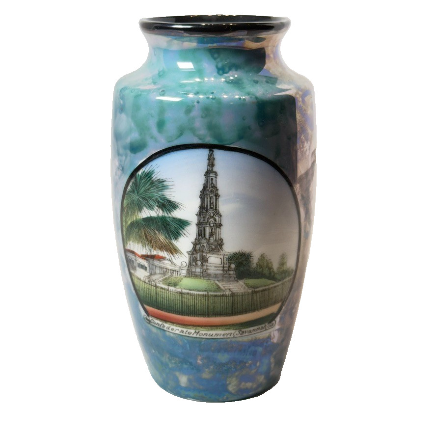 CONFEDERATE MONUMENT - SAVANNAH Georgia GA ANTIQUE Souvenir TRINKET VASE CONFEDERATE MONUMENT - SAVANNAH Georgia GA ANTIQUE Souvenir TRINKET VASE