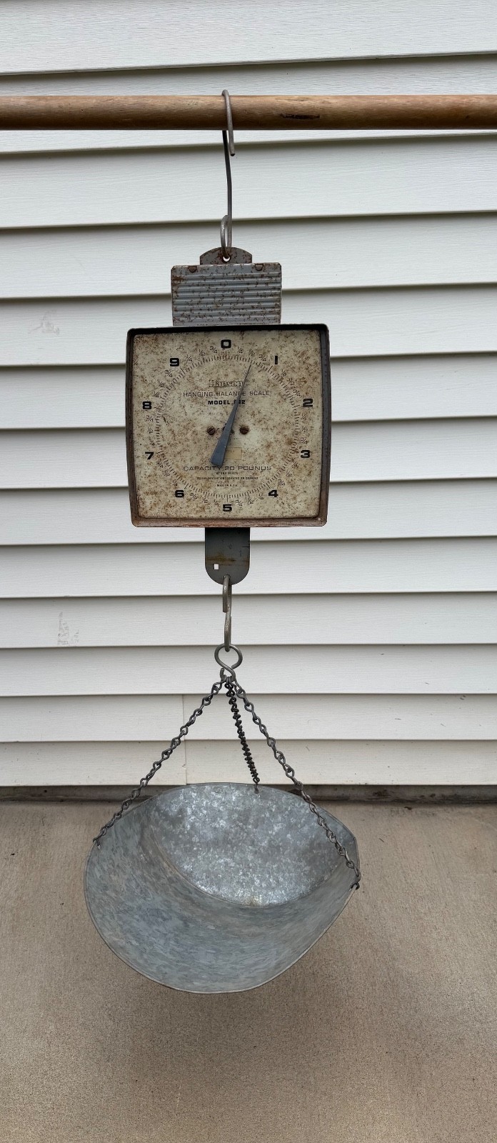 VTG Hanson Model 842 Hanging Balance Scale W/ Hopper Not Working