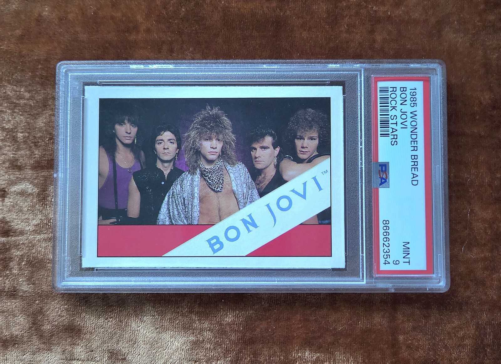 PSA 9 1985 Wonder Bread Rock Stars Bon Jovi Rookie Population 2 Only ONE 10 HOF