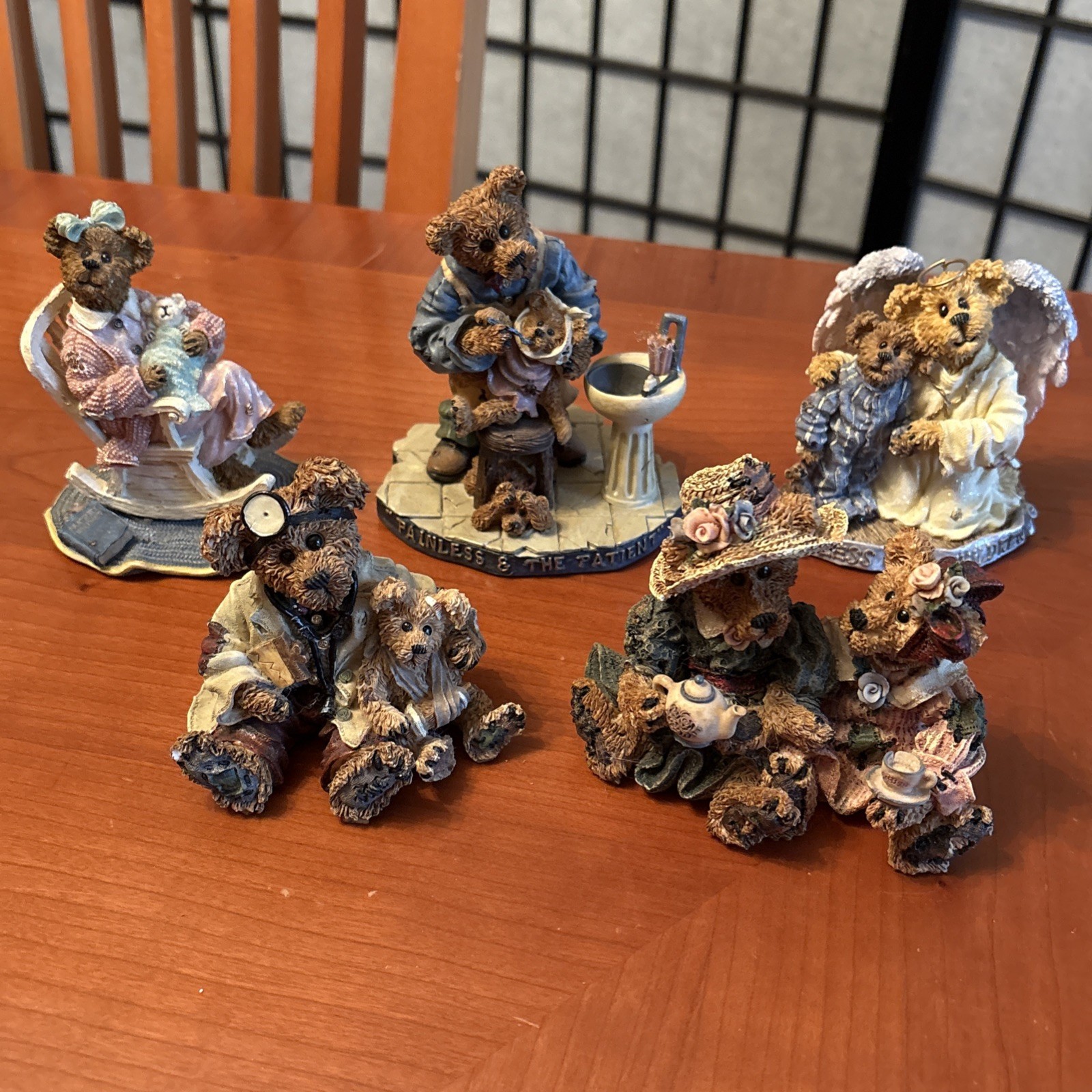 Boyds Bears & Friends - Bears With Children - The Bearstone Collection-5 Figures