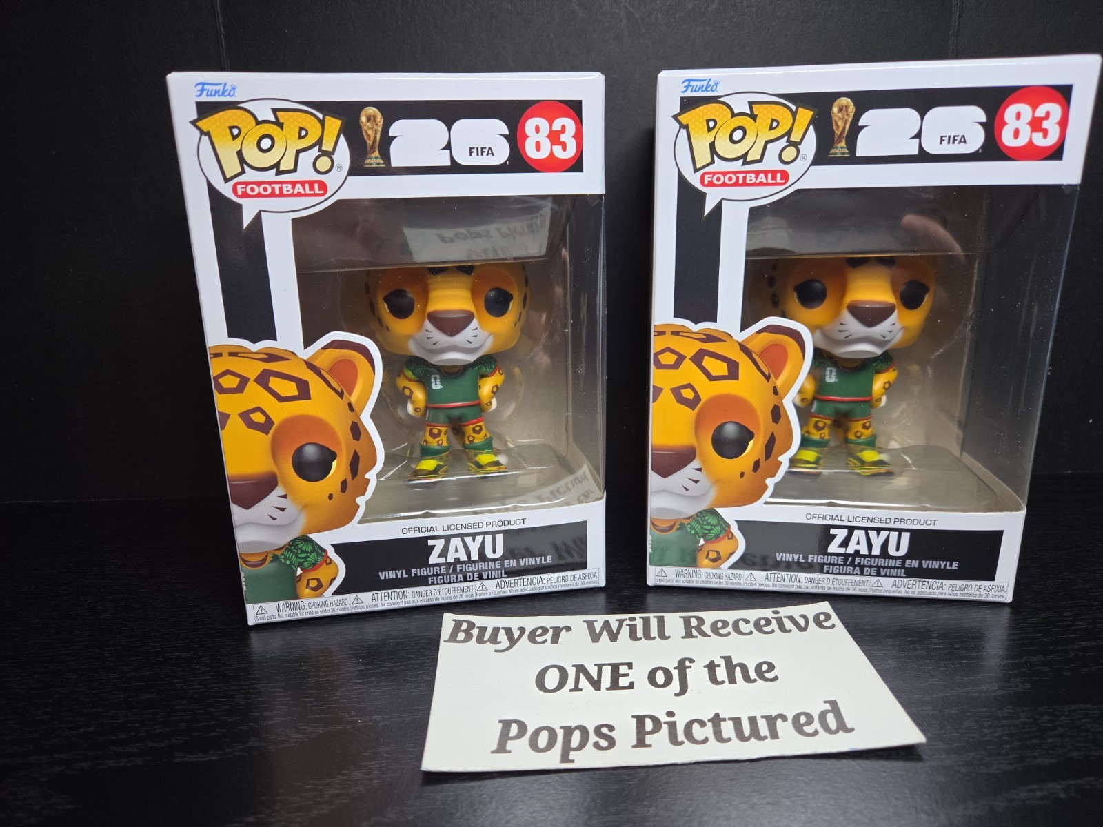 Funko Pop X1 Football World Cup Mexico Mascot Zayu $29.99  & Protector