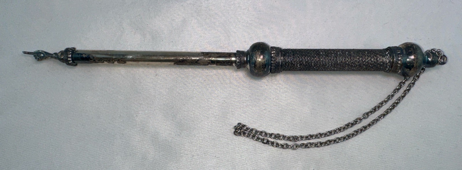 Antique Sterling Silver 925 Torah Pointer Yad Judaica Ritual Reading Pointer