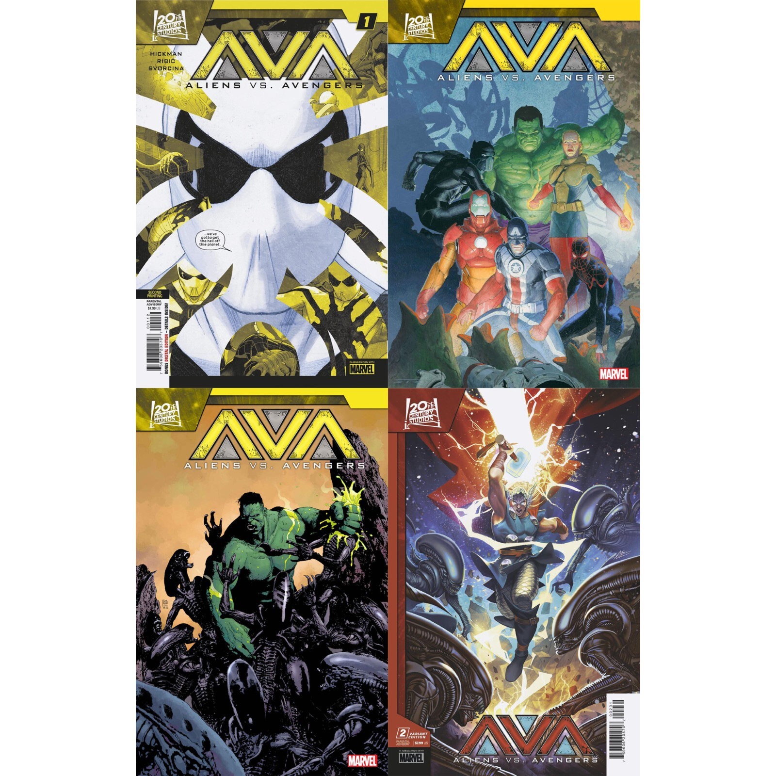 Aliens vs Avengers (2024) #1 2 3 4 Marvel Comics COVER SELECT