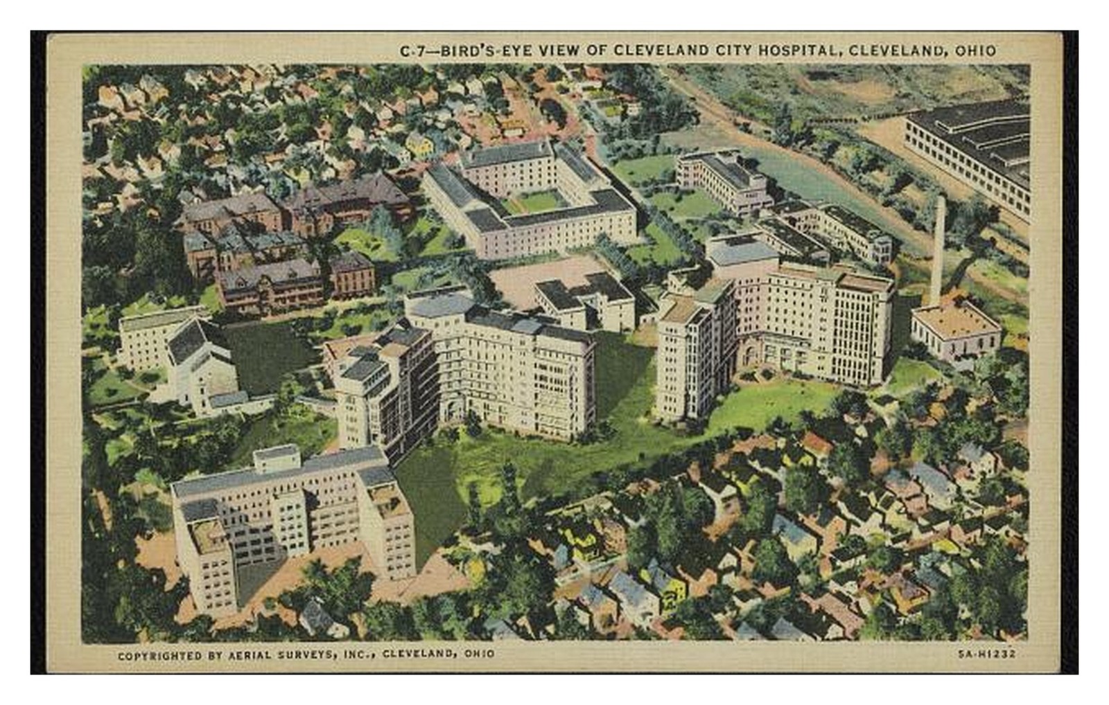 Cleveland Ohio City Hospital Standard Postcard Cleveland Ohio City Hospital Standard Postcard