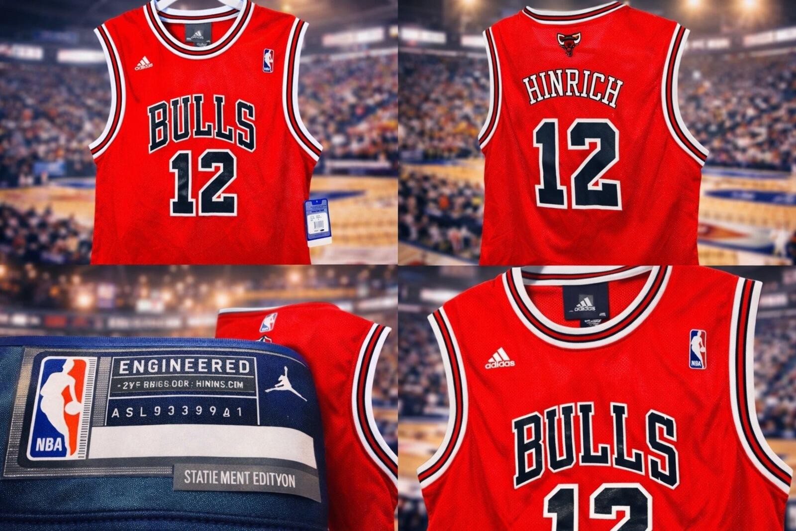 NWT adidas Chicago Bulls Kirk Hinrich 12 Swingman Jersey Red Youth XL