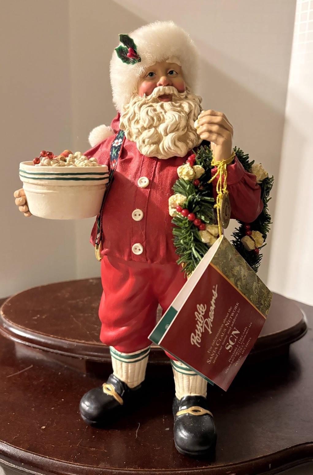1998 Possible Dreams Clothtique A Snack for Santa Figurine In Box 1998 Possible Dreams Clothtique A Snack for Santa Figurine In Box