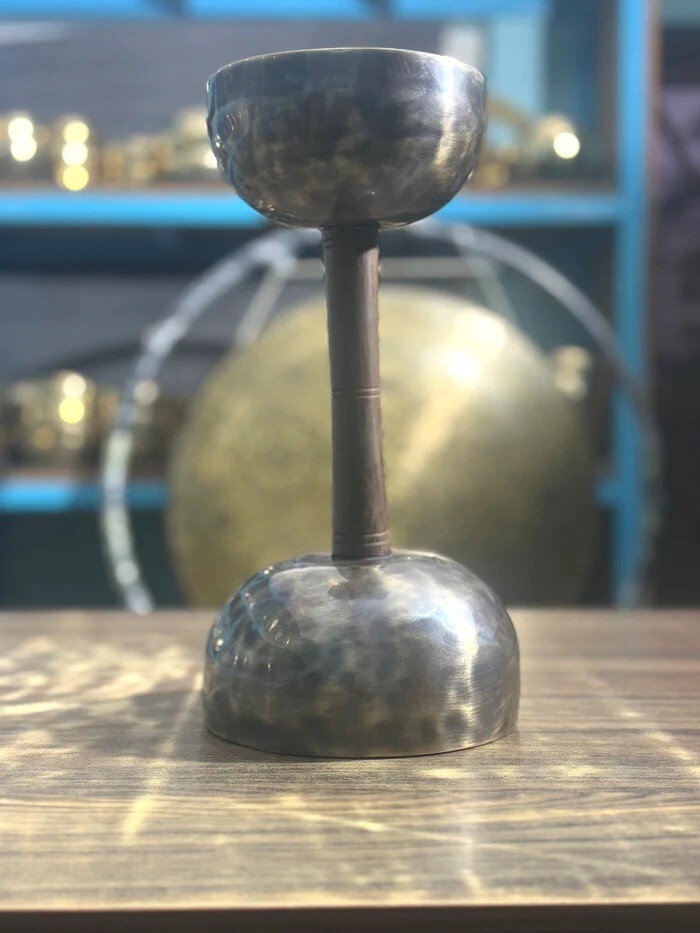 Double-Chalice Handle Singing Bowl - Best Sound Healing Handmade Singing Bowl