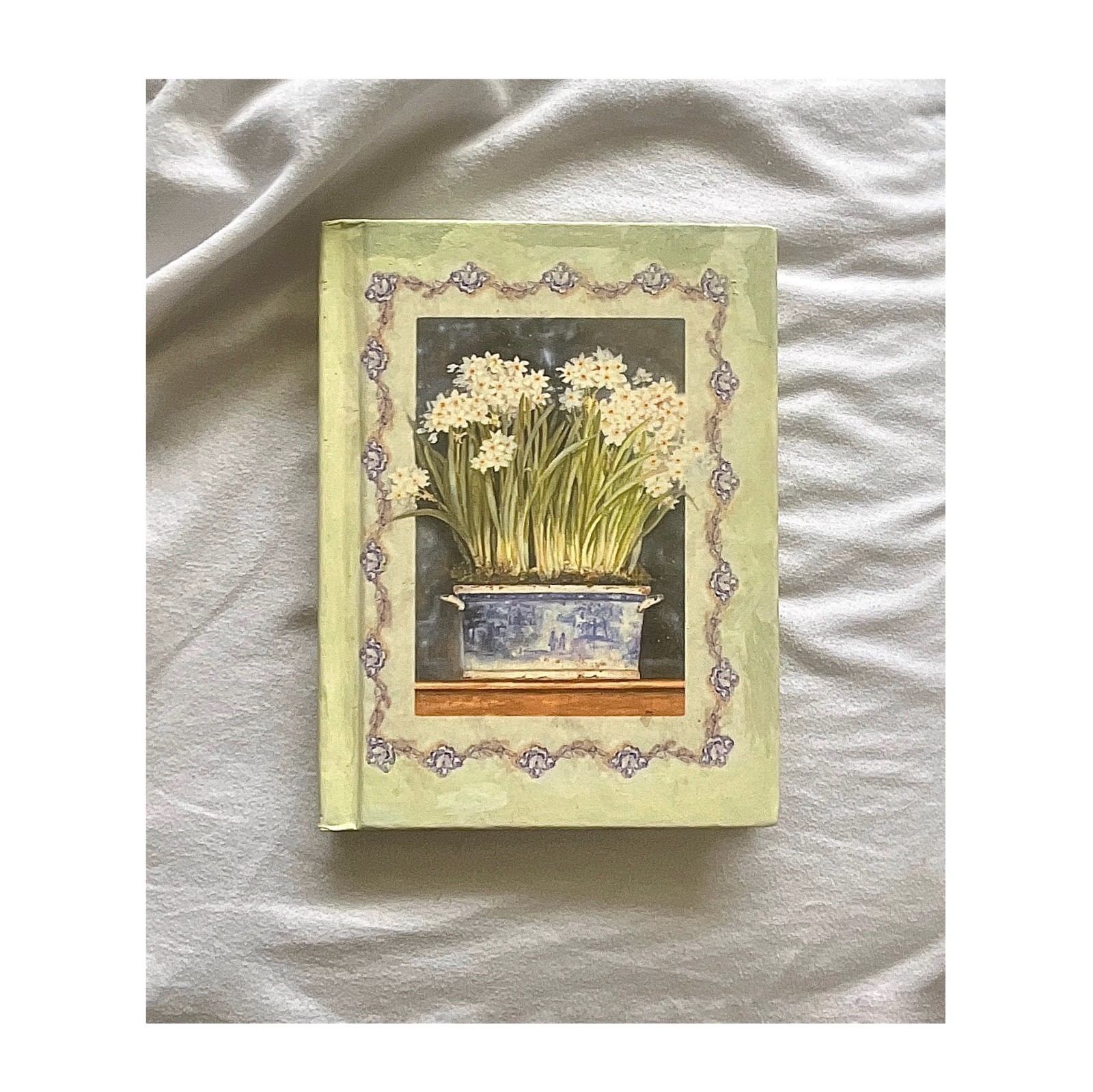 Card📗Vintage🌸Floral Pocket Diary✍️Unused 5.5”Lined Journal Coastal 🌿VG,FreeSh