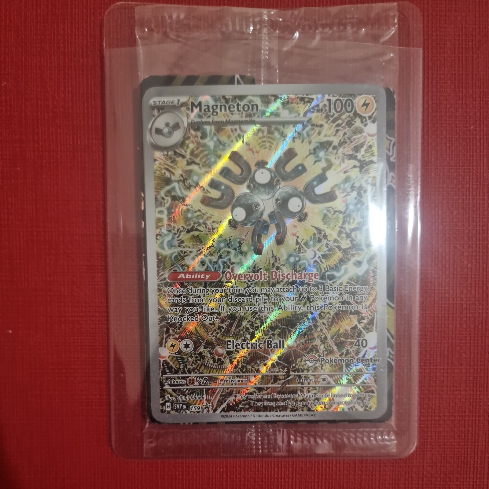 1x Sealed Magneton SVP159 Pokemon Center Stamped Surging Sparks Promo NM/Mint