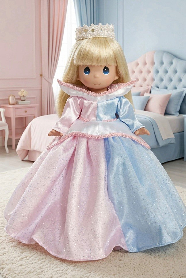 Disney's Sleeping Beauty princess in  her pink and blue dress by Linda Rick 