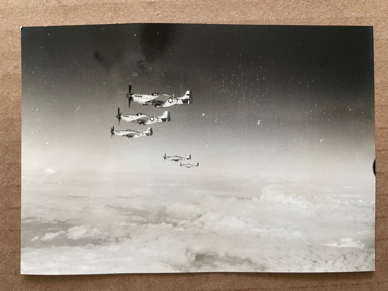 1945 WWII PHOTO Airplane Aerial Reconnaissance FORMATION P-51 Mustangs #56 1945 WWII PHOTO Airplane Aerial Reconnaissance FORMATION P-51 Mustangs #56