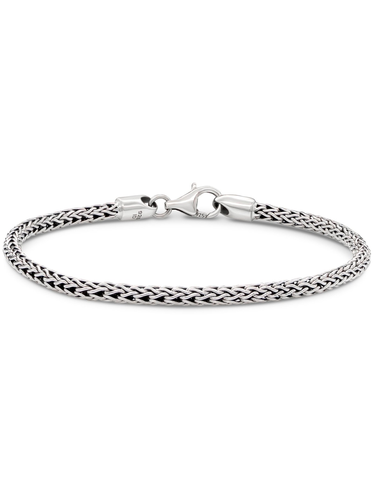 DEVATA Bali 925 Sterling Silver Dragon Bone Chain Bracelet 3mm, 6.5\ DEVATA Bali 925 Sterling Silver Dragon Bone Chain Bracelet 3mm, 6.5\