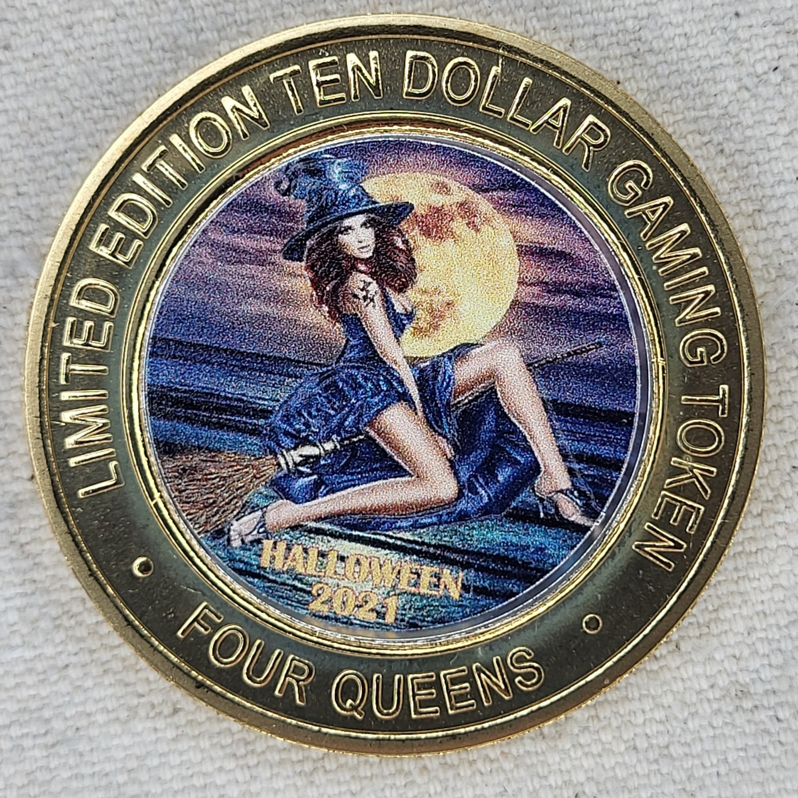 2021 Four Queens Silver Strike $10 Halloween .999 Limited