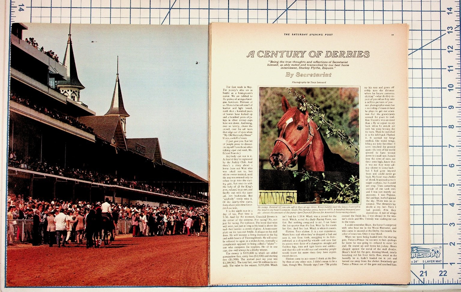 Secretariat Kentucky Derby Magazine Article Pages 1974 Horse Racing Ephemera Secretariat Kentucky Derby Magazine Article Pages 1974 Horse Racing Ephemera