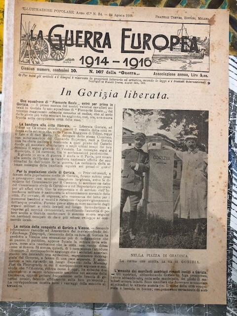 Popular Illustration 34 1916 The European War 107 Gorizia Liberata Duke Aosta