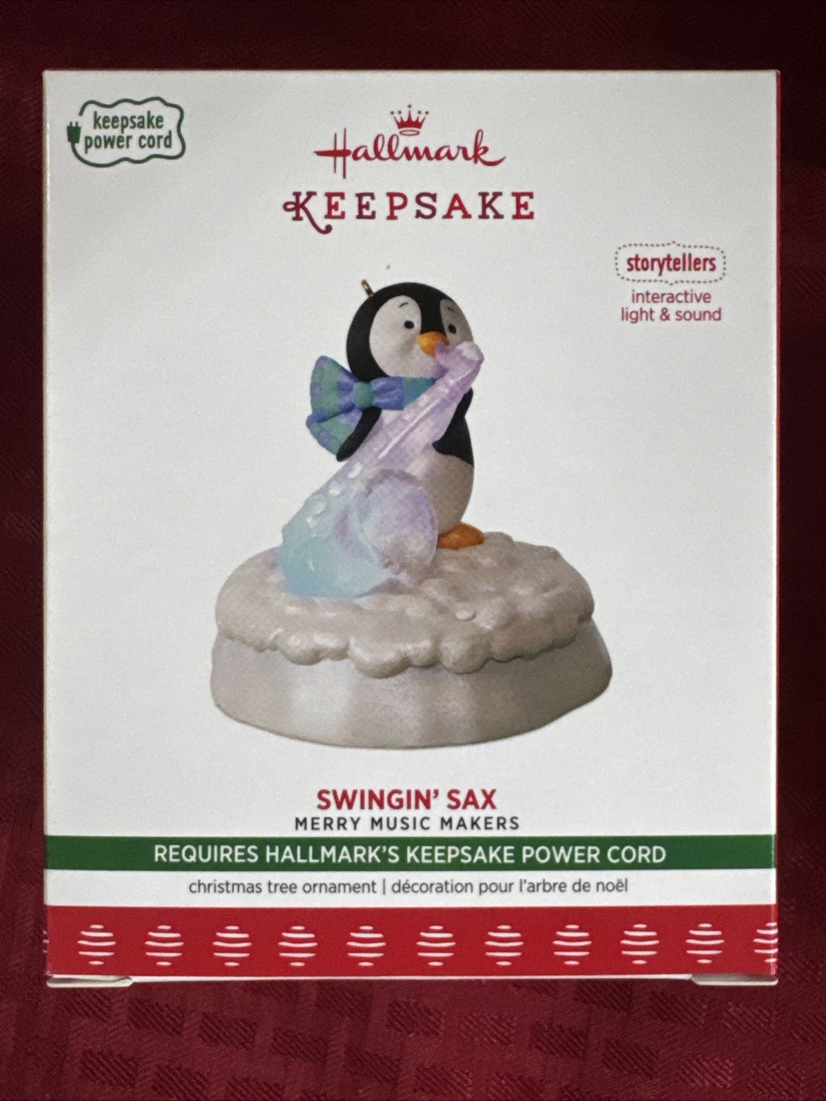 HALLMARK 2017 MERRY MUSIC MAKERS SWINGIN\' SAX PENGUIN ORNAMENT