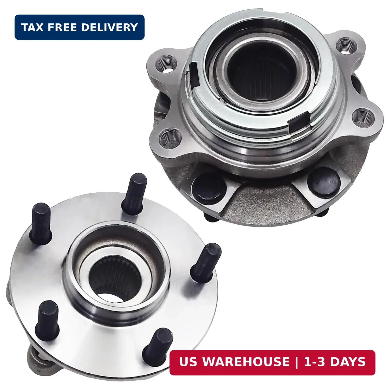 2 PCS 513296 Front Wheel Hub and Bearing Assembly Fit for 2007-2021 Nissan Altim 2 PCS 513296 Front Wheel Hub and Bearing Assembly Fit for 2007-2021 Nissan Altim