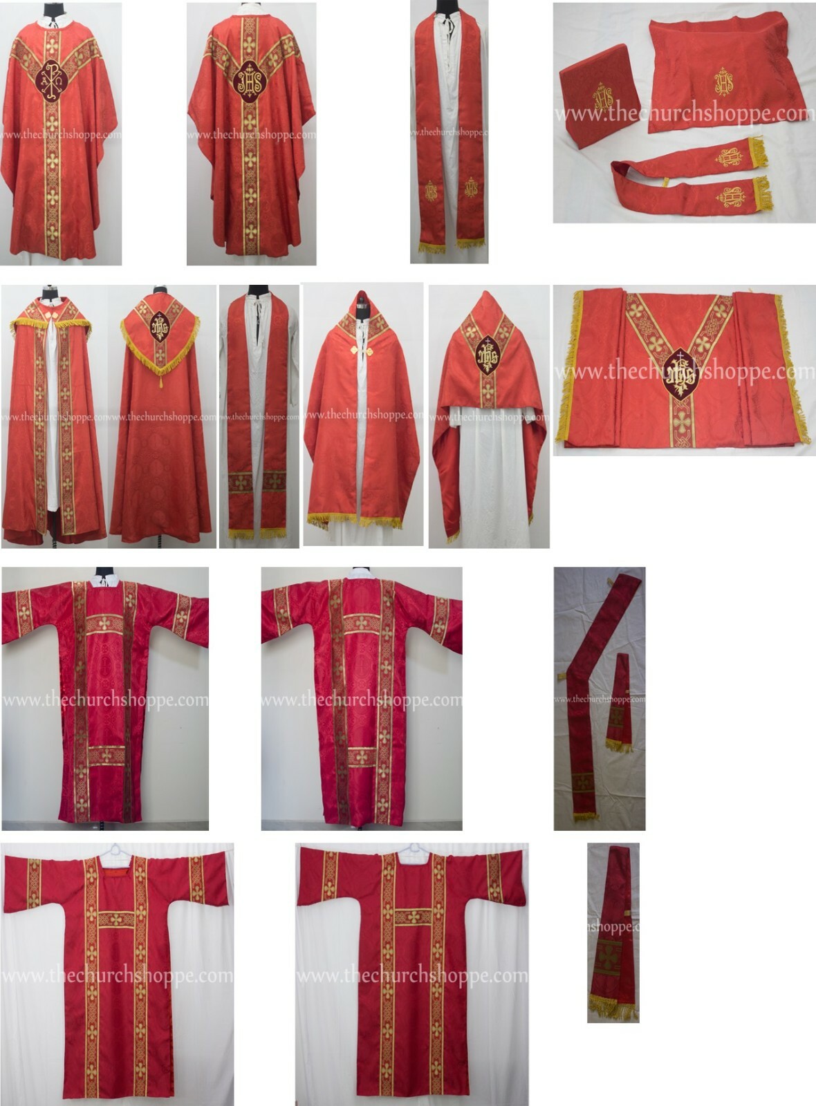 Gothic Red Solemn High Mass Set
