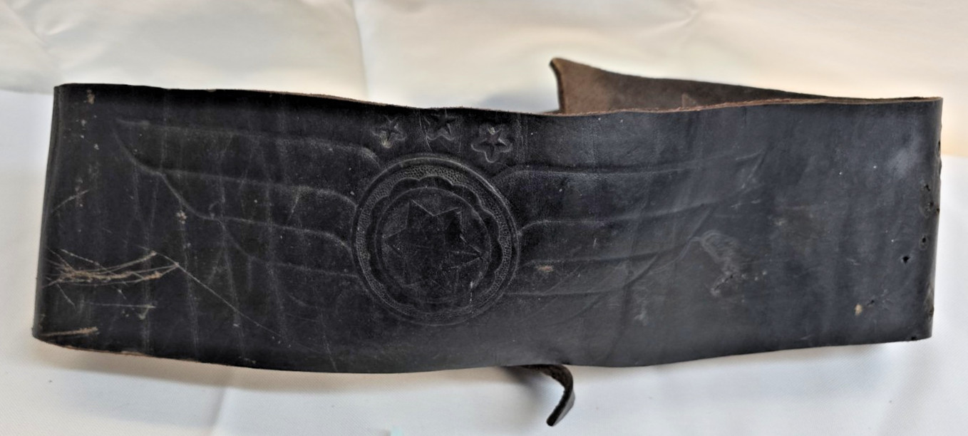Vintage Buco Leather Kidney Belt Adjustable Collector