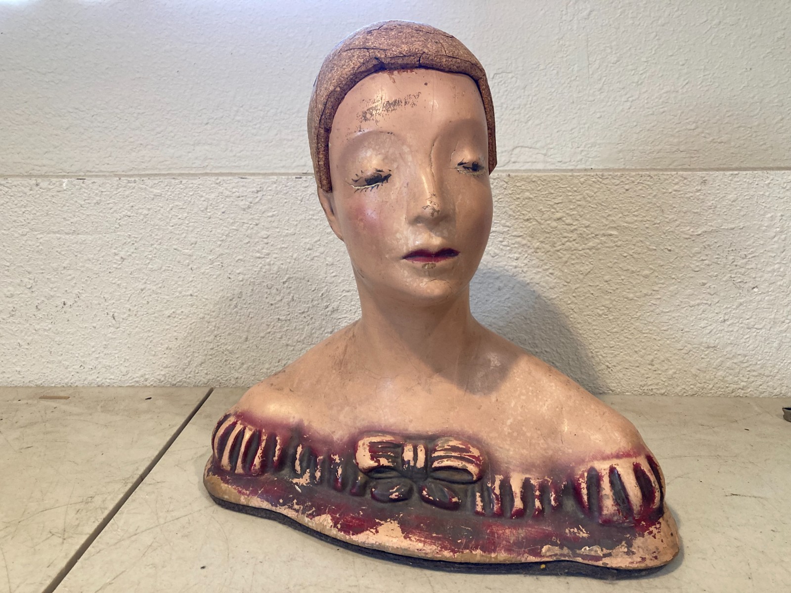 Antique Mannequin Head Bust Art Deco Store Display 1920-1940\'s / NYC / 15\