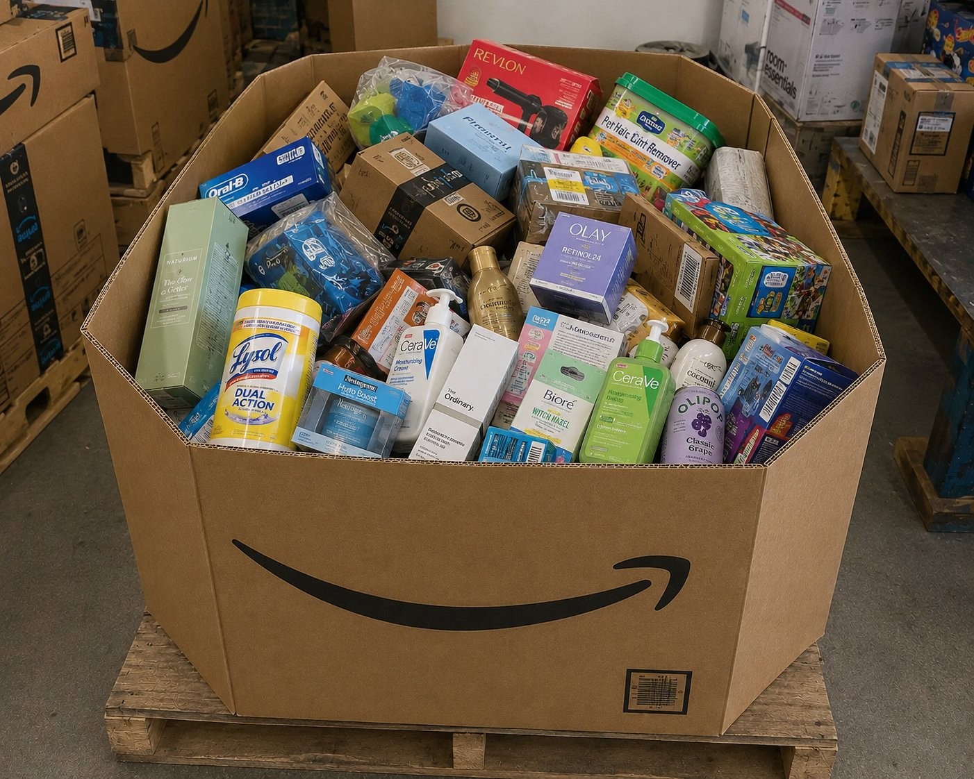 reseller box liquidation lot assorted retail shelf pull cleaning supplies collec