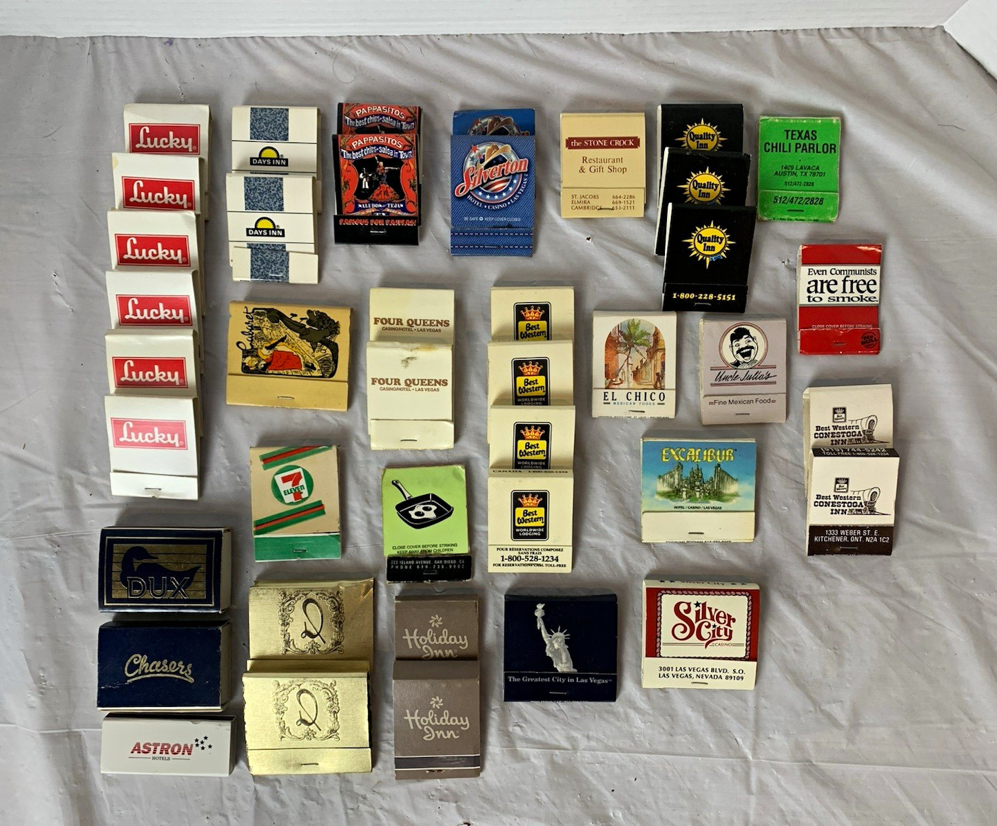 Vtg Lot of 35+ Advertising Matchbooks & Boxes Las Vegas Casinos Restaurants