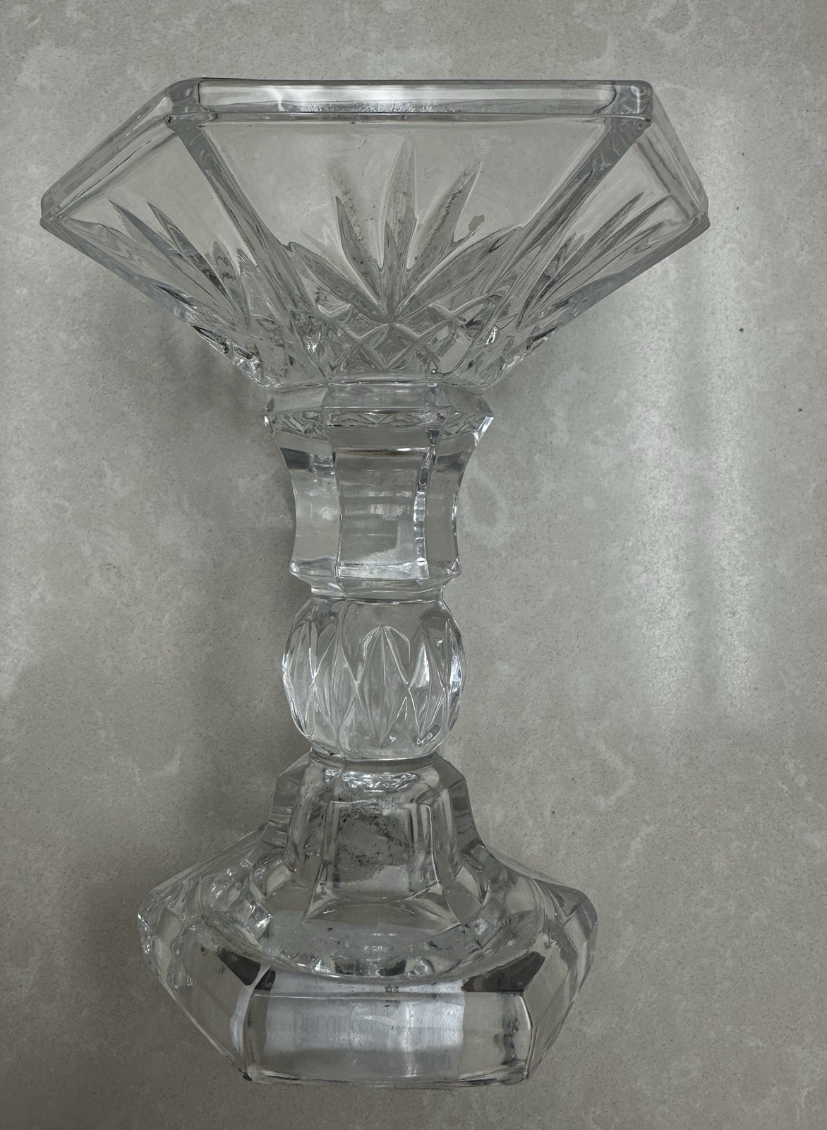 beautiful vintage candleholder crystal
