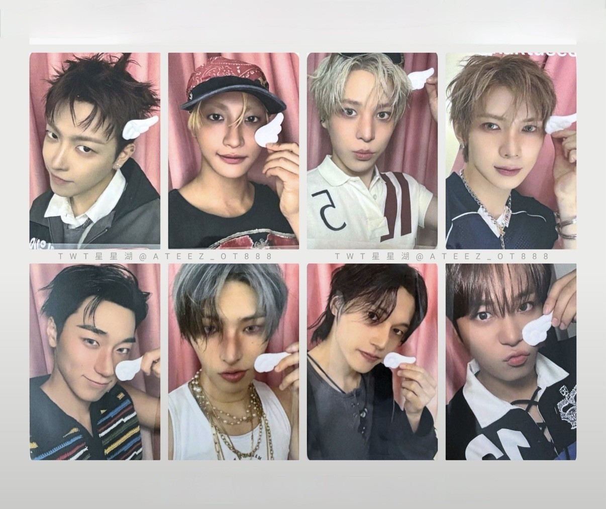 Ateez Golden Hour Pt 5 NYMusic Angel version kpop Photocard OT8 Set