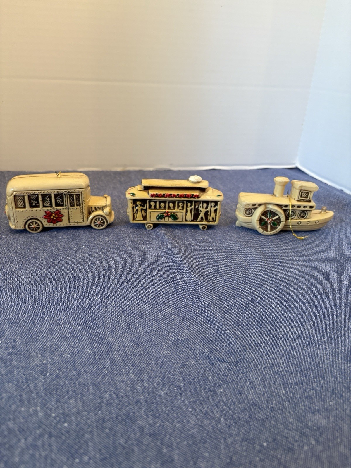 Five Vintage Mid-Century Christmas Ornaments - 5 Total Five Vintage Mid-Century Christmas Ornaments - 5 Total