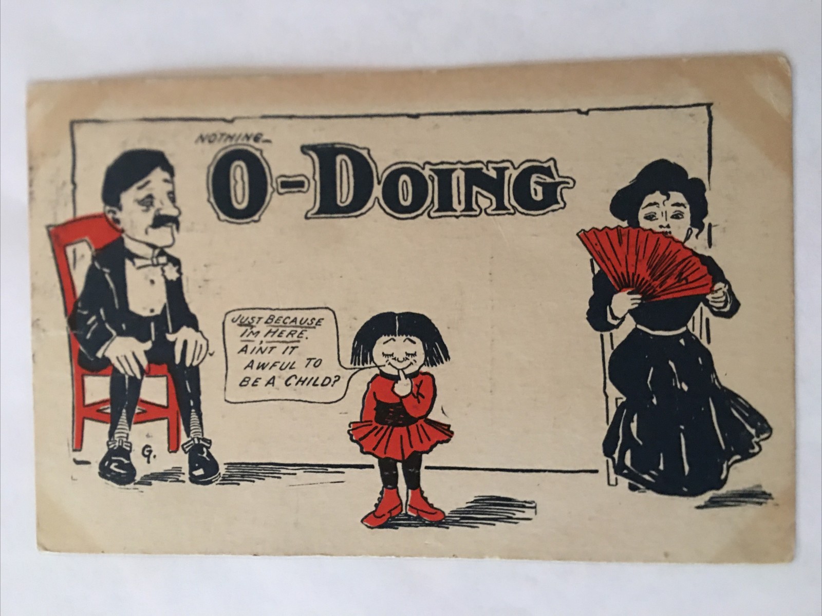 Nothing O Doing Vintage Postcard