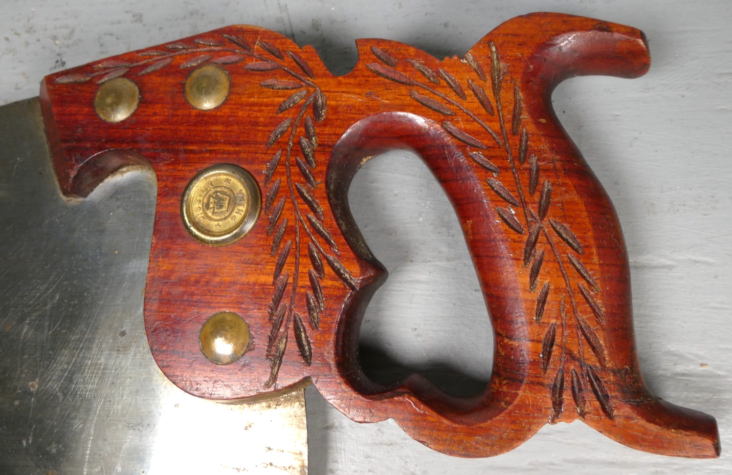 RARE Disston No. 12 Mahogany Handled Ship Saw Hand Saw 6 TPI Cross Cut - Superb RARE Disston No. 12 Mahogany Handled Ship Saw Hand Saw 6 TPI Cross Cut - Superb